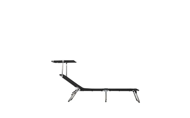 Fiam Amigo Top Sun Lounger Fabric Textaline Black-aluminium Frame-sunroof