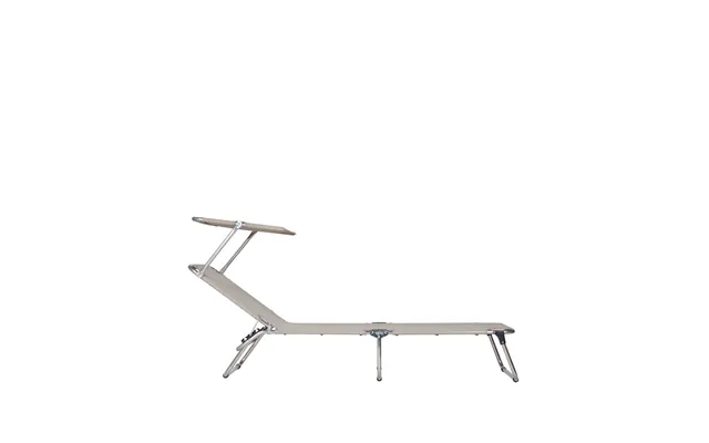Fiam Amigo Top Sun Lounger Fabric Textaline Taupe-aluminium Frame-sunroof product image
