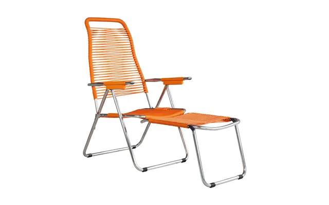 Fiam Spaghetti Sun Lounger With Footrest Orange product image