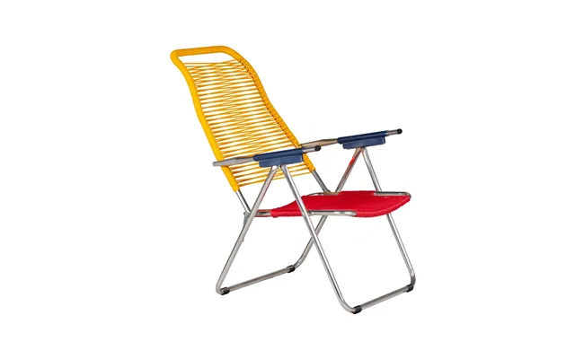 Fiam Spaghetti Sun Lounger Without Footrest Multi-aluminium Frame-yellow