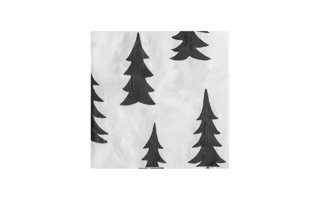 Fine Little Day Gran Napkin 25-pack Black-white