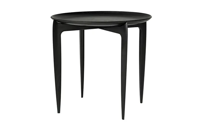 Fritz Hansen Foldable Tray Table Ø 45 Cm Black