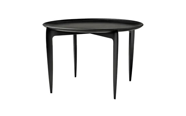 Fritz Hansen Foldable Tray Table Ø60 Cm Black