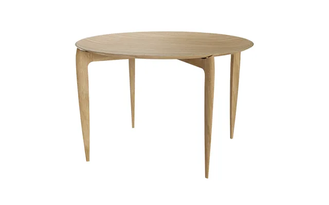 Fritz Hansen Foldable Tray Table Ø60 Cm Oiled Oak