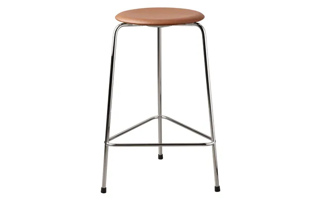 Fritz Hansen High Dot Stool Leather Walnut