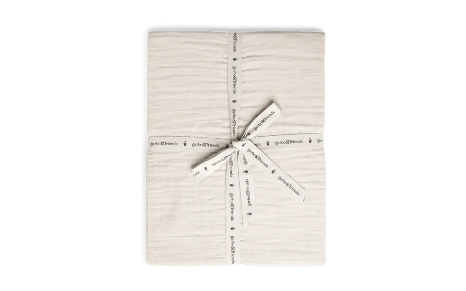 Garbo&friends Eggshell Muslin Fitted Sheet 180x200x30 Cm