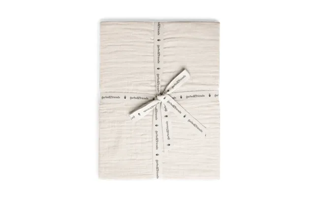 Garbo&friends Eggshell Muslin Fitted Sheet 180x200x30 Cm product image