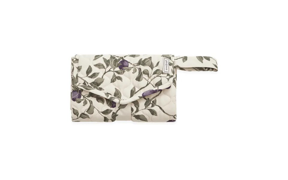 Garbo&friends Plum Satin Quilted Change To Go - Portable Changing Pad 46x80 Cm