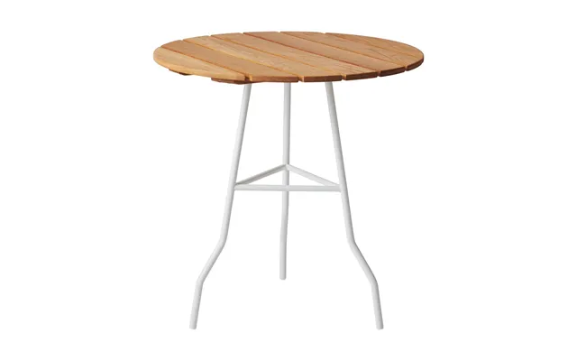 Gärsnäs Pia Table Ø70 Cm White Lacquered Steel Frame-oiled Oak product image