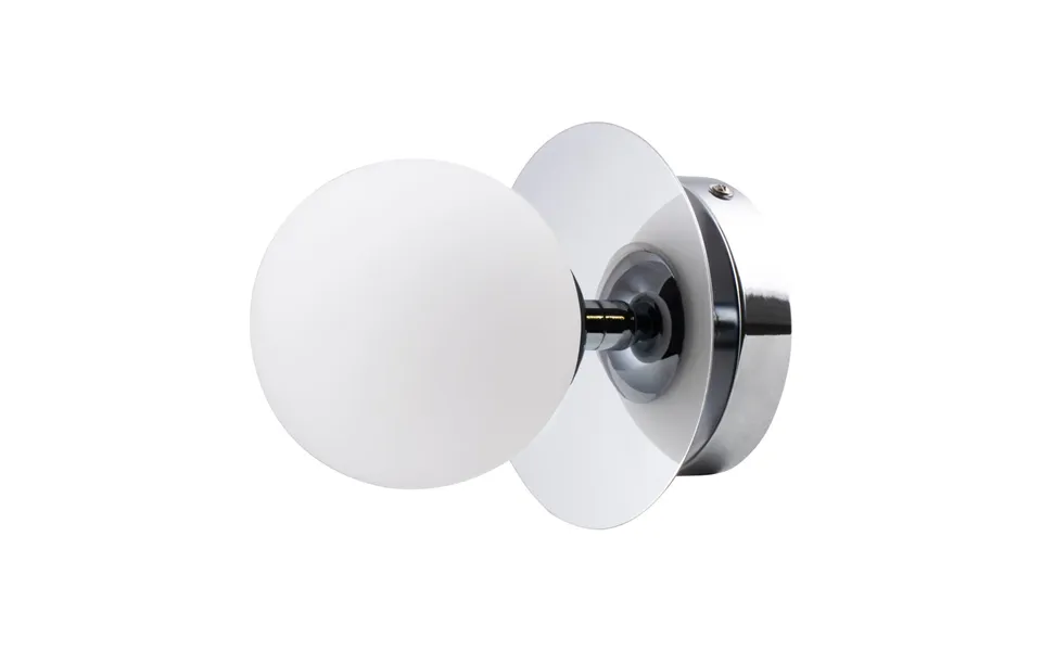 Globen Lighting Art Deco Ip44 Wall Lamp Ceiling Lamp Chrome-white