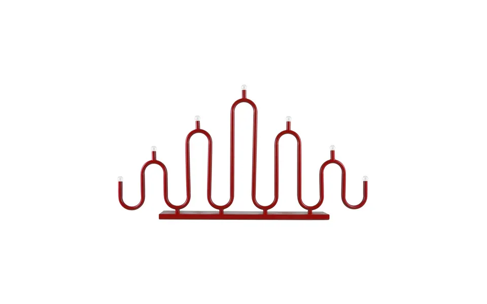 Globen Lighting Noel 7 Advent Candle Red