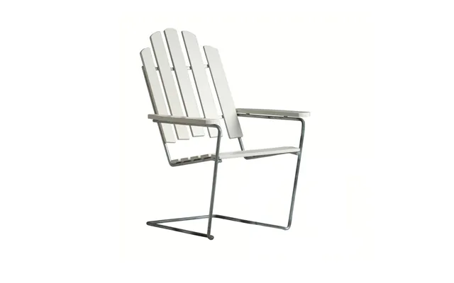 Grythyttan Stålmöbler A3 Sun Chair White Lacquer Oak-hot-dip Galvanized product image