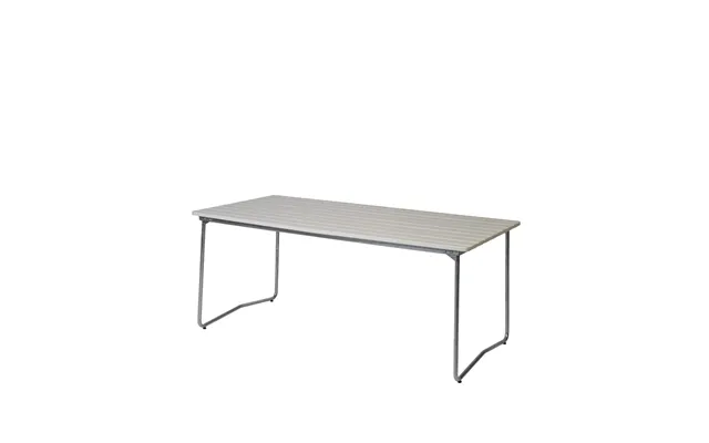 Grythyttan Stålmöbler B31 Dining Table White Lacquer Oak-hot-dip Galvanized