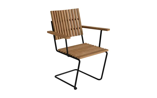 Grythyttan Stålmöbler Bovik Armchair Teak-hot-dip Galvanized Frame