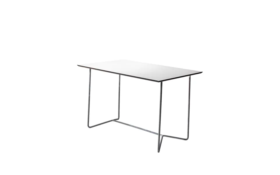 Grythyttan Stålmöbler High Tech Table Rectangular White-hot-dip Galvanized Stand