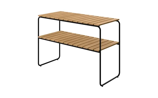 Grythyttan Stålmöbler L105 Console Table Oiled Oak Black Steel Frame