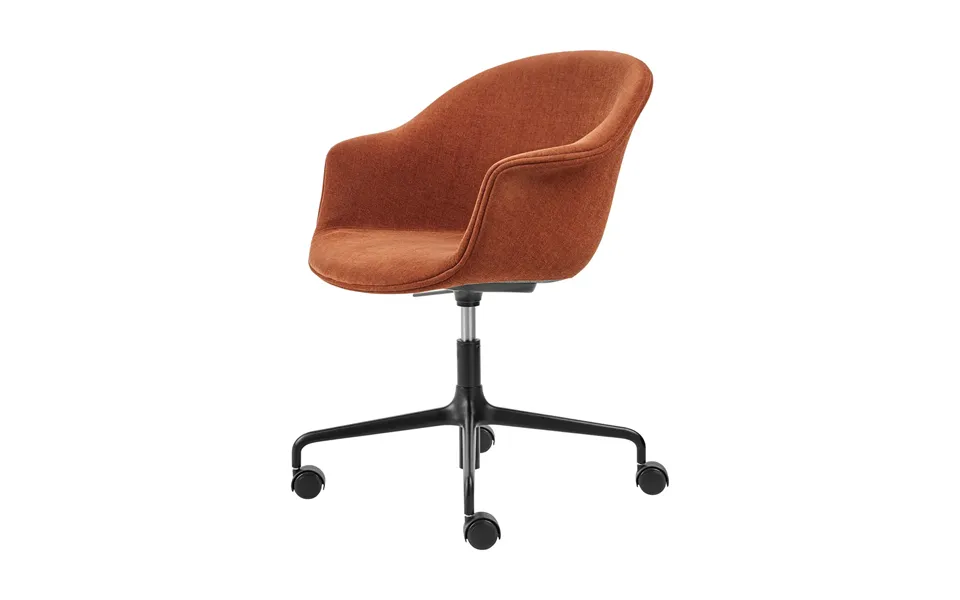 Gubi Bat Meeting Chair Office Chair Fully Upholstered Belsuede Special Fr Dedar 133-black Legs