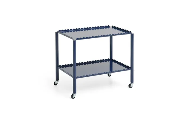 Hay Arcs Trolley Low Serving Trolley Steel Blue