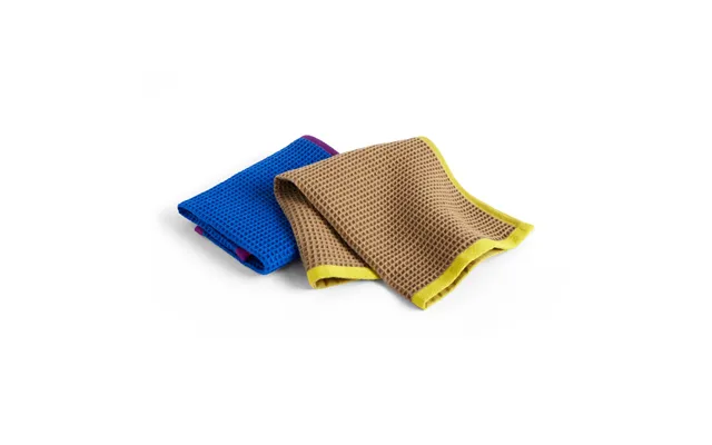 Hay Canteen Dishcloth 31x31 Cm 2-pack Blue Fuchsia-beige Yellow product image
