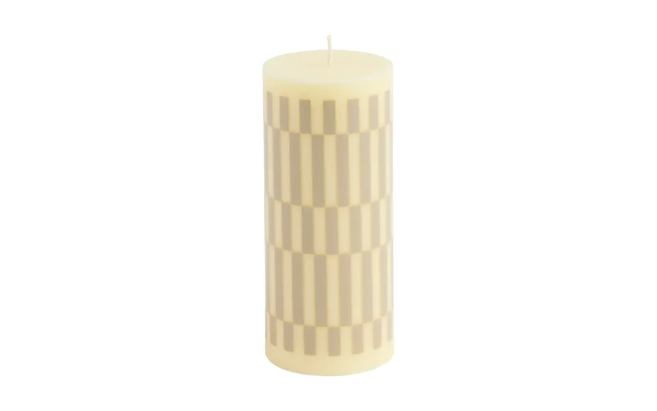 Hay Column Candle Block Candle Small 15 Cm Cream-sand