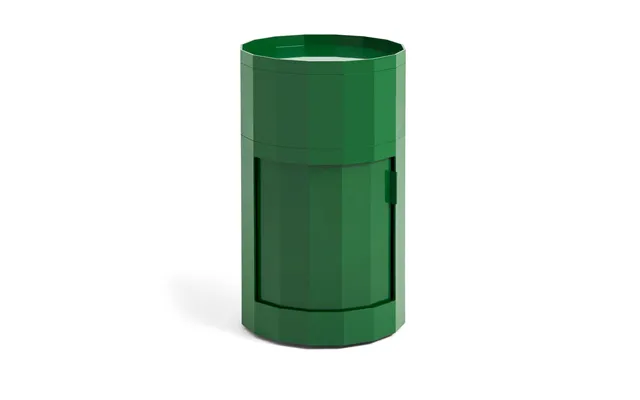 Hay Facet Cabinet High Side Table Feet Wheels 66 Cm Spinach Green