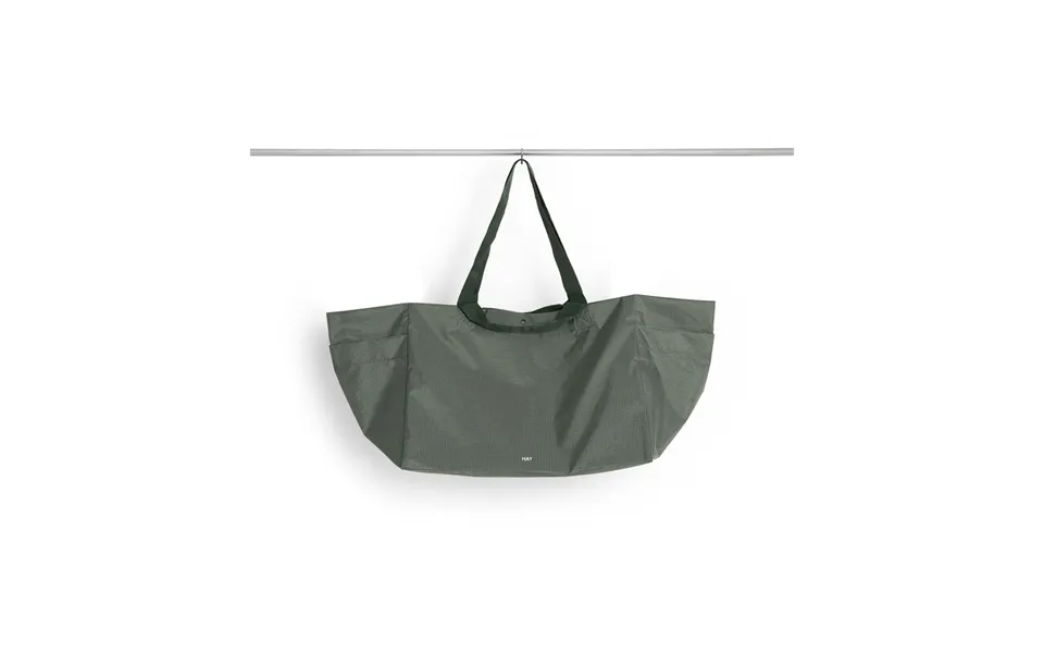Hay Grid Weekend Bag Dark Green - Large