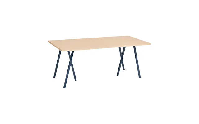 Hay Loop Stand Dining Table 87,5x180 Cm Deep Blue-clear Lacq