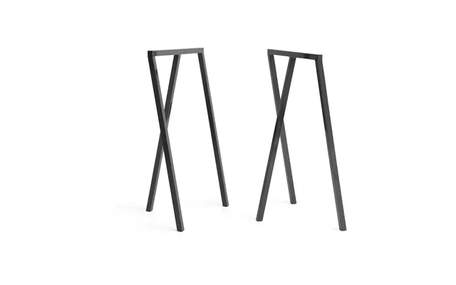 Hay Loop Stand Frame Leg Stand 95 Cm 2-pack Black