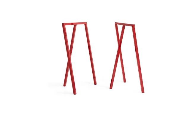 Hay Loop Stand Frame Leg Stand 95 Cm 2-pack Maroon Red