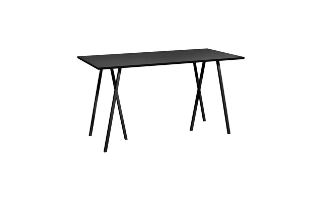 Hay Loop Stand Incl. Support Bar Table 87,5x180 Cm Black-black Linoleum-black Ash