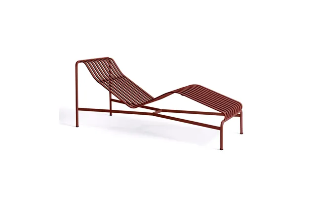 Hay Palissade Chaise Lounge Iron Red