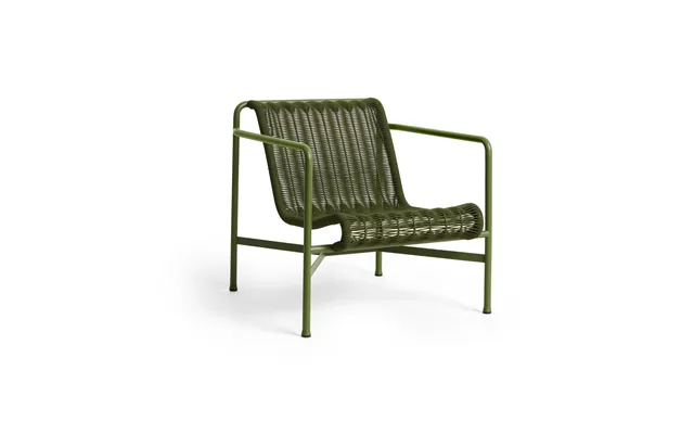 Hay Palissade Cord Low Lounge Armchair Olive