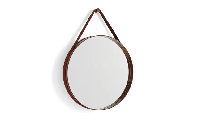 Hay Strap Mirror Dark Brown