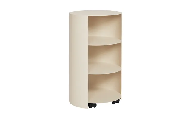 Hem Hide Pedestal Ø38x68 Cm Light Ivory Textured product image