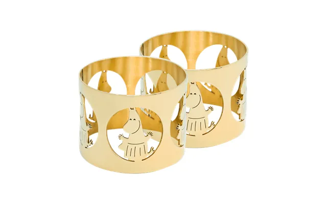 Hilke Collection Hilke X Moomin Napkin Rings Moominmamma 2-pack Brass