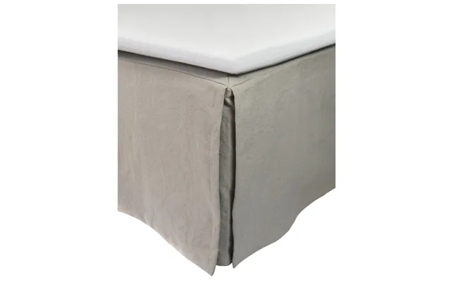 Himla Weeknight Bed Skirt 180x220x52 Cm Ash Grey