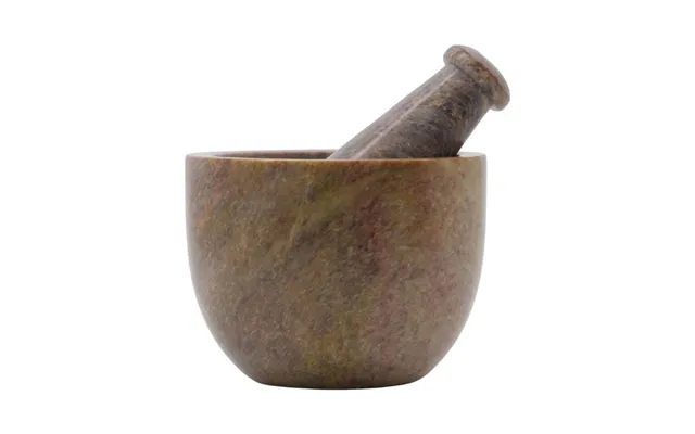 House Doctor Arb Mortar With Pestle Ø10 Cm Brown