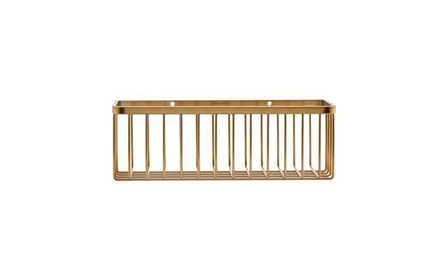 House Doctor Bath Basket 11x28 Cm Brushed Brass