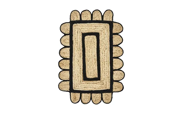 House Doctor Denta Doormat Black-natural - 60x90 Cm