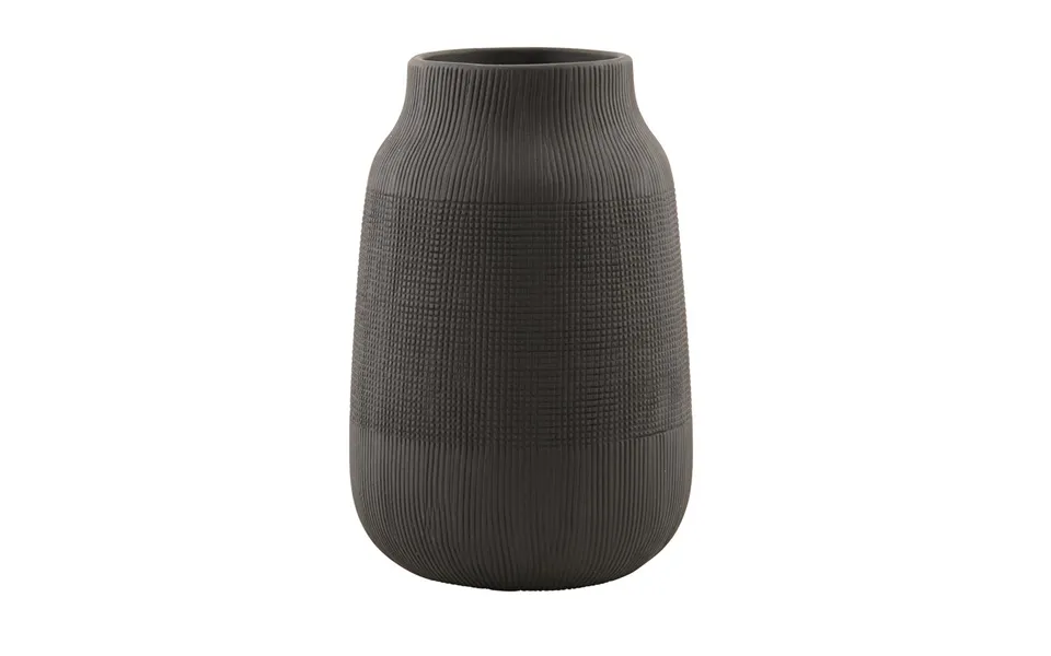 House Doctor Groove Vase Black