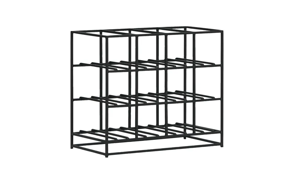 House Doctor House Doctor Wine Rack 12 Bottles 41x35 Cm Black
