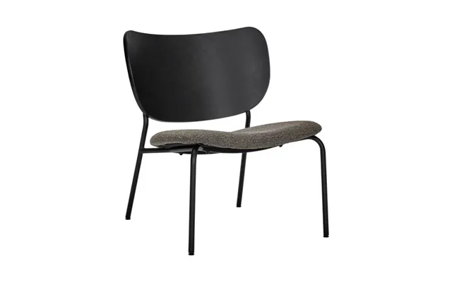 House Doctor Longa Lounge Chair Steel Frame Brown Beech