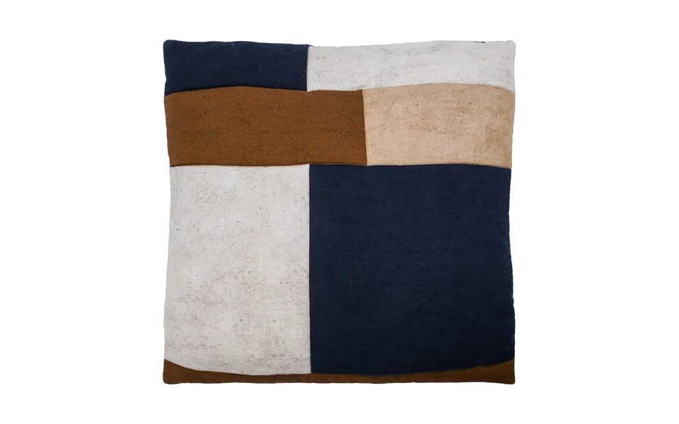 House Doctor Patch Cushion Cover 50x50 Cm Black-sand-brown