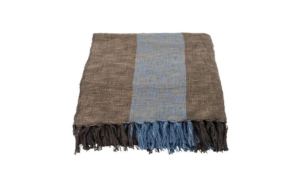 House Doctor Ponra Throw 130x180 Cm Brown-light Blue