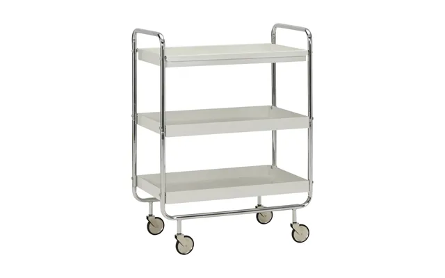 House Doctor Roll Serving Trolley Off-white-crome
