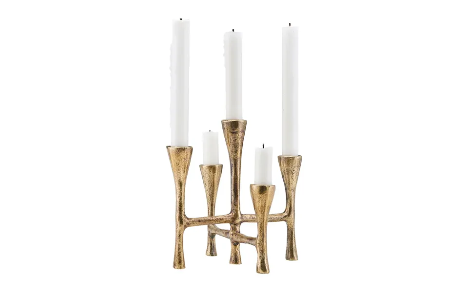 House Doctor Tristy Candle Holder 20 Cm Brass