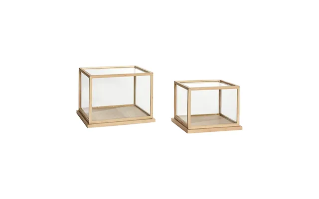 Hübsch Spectacle Display Box Small Set Of 2 Oak