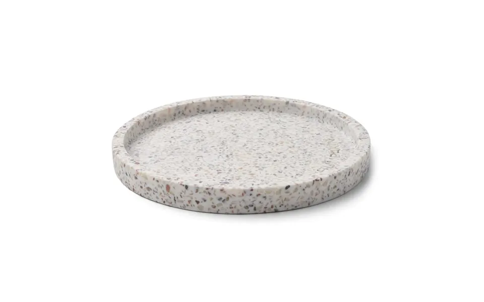 Humdakin Humdakin Terrazzo Rund Tray Ø20 Cm White-brown
