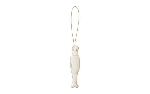 Humdakin Humdakin Tin Soldier Christmas Tree Decoration Cotton Off White Gold