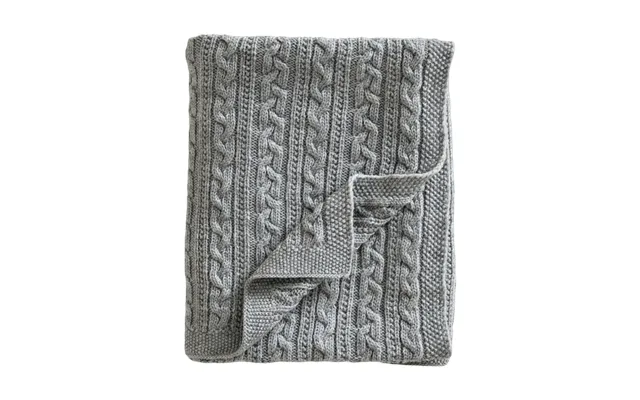 Jack O Juno Knitted Merino Wool Baby Blanket 80x100 Cm Light Grey